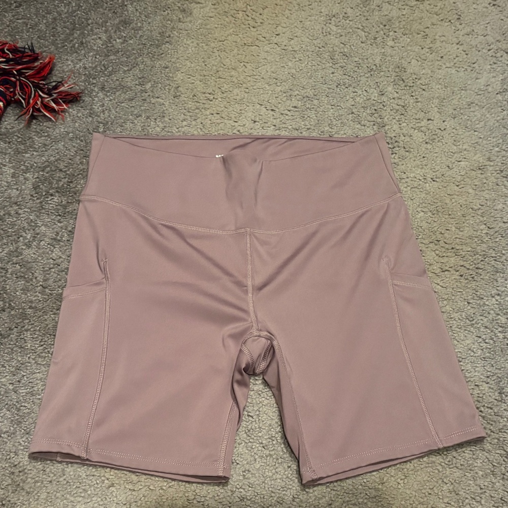 Women's All In Motion Biker Shorts — Purple — Size XXL